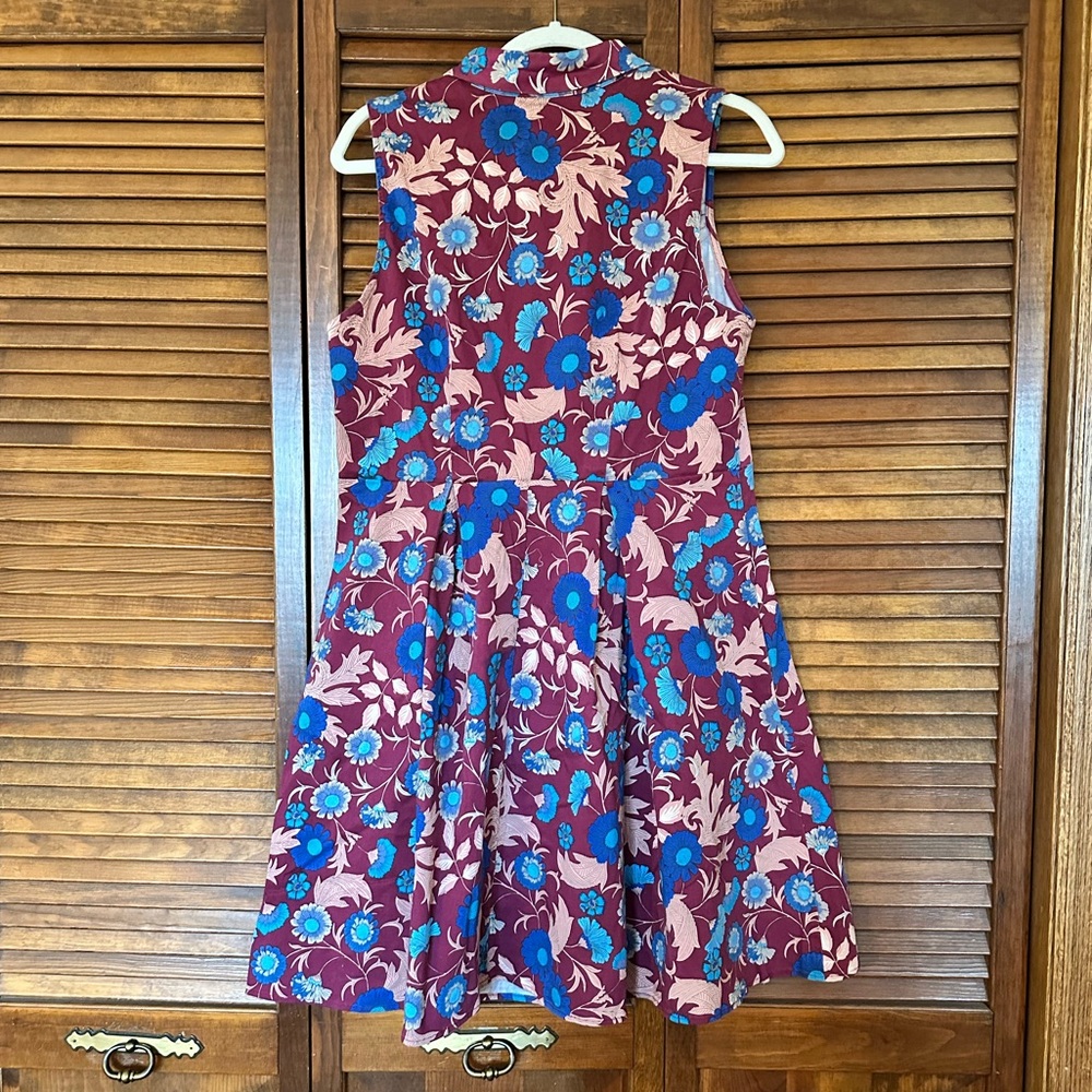 Ixia From Modcloth Collared Button Down Retro Flo… - image 8